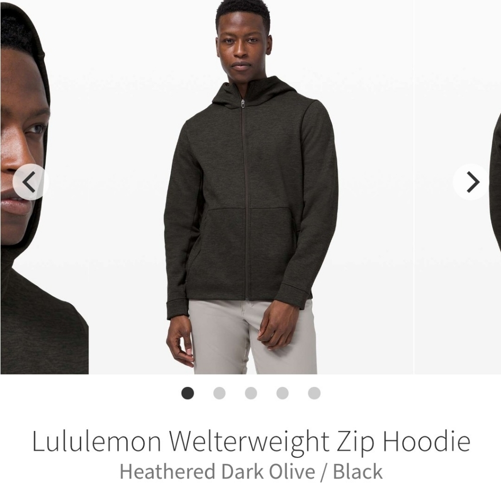 Lululemon Dark Olive Zip Hoodie